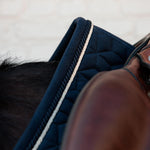 Kentucky Horsewear Saddle Pad Velvet Jumping - Dark Navy - Kentucky Horsewear - Equiluxe Tack