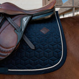 Kentucky Horsewear Saddle Pad Velvet Jumping - Dark Navy - Kentucky Horsewear - Equiluxe Tack