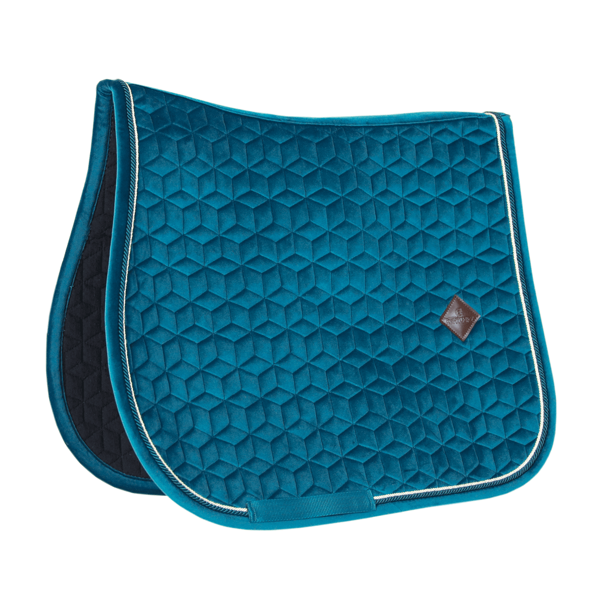 Kentucky Horsewear Saddle Pad Velvet Jumping - Emerald - Kentucky Horsewear - Equiluxe Tack