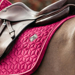 Kentucky Horsewear Saddle Pad Velvet Jumping - Fuchsia - Kentucky Horsewear - Equiluxe Tack