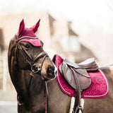 Kentucky Horsewear Saddle Pad Velvet Jumping - Fuchsia - Kentucky Horsewear - Equiluxe Tack