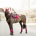 Kentucky Horsewear Saddle Pad Velvet Jumping - Fuchsia - Kentucky Horsewear - Equiluxe Tack