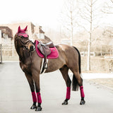 Kentucky Horsewear Saddle Pad Velvet Jumping - Fuchsia - Kentucky Horsewear - Equiluxe Tack