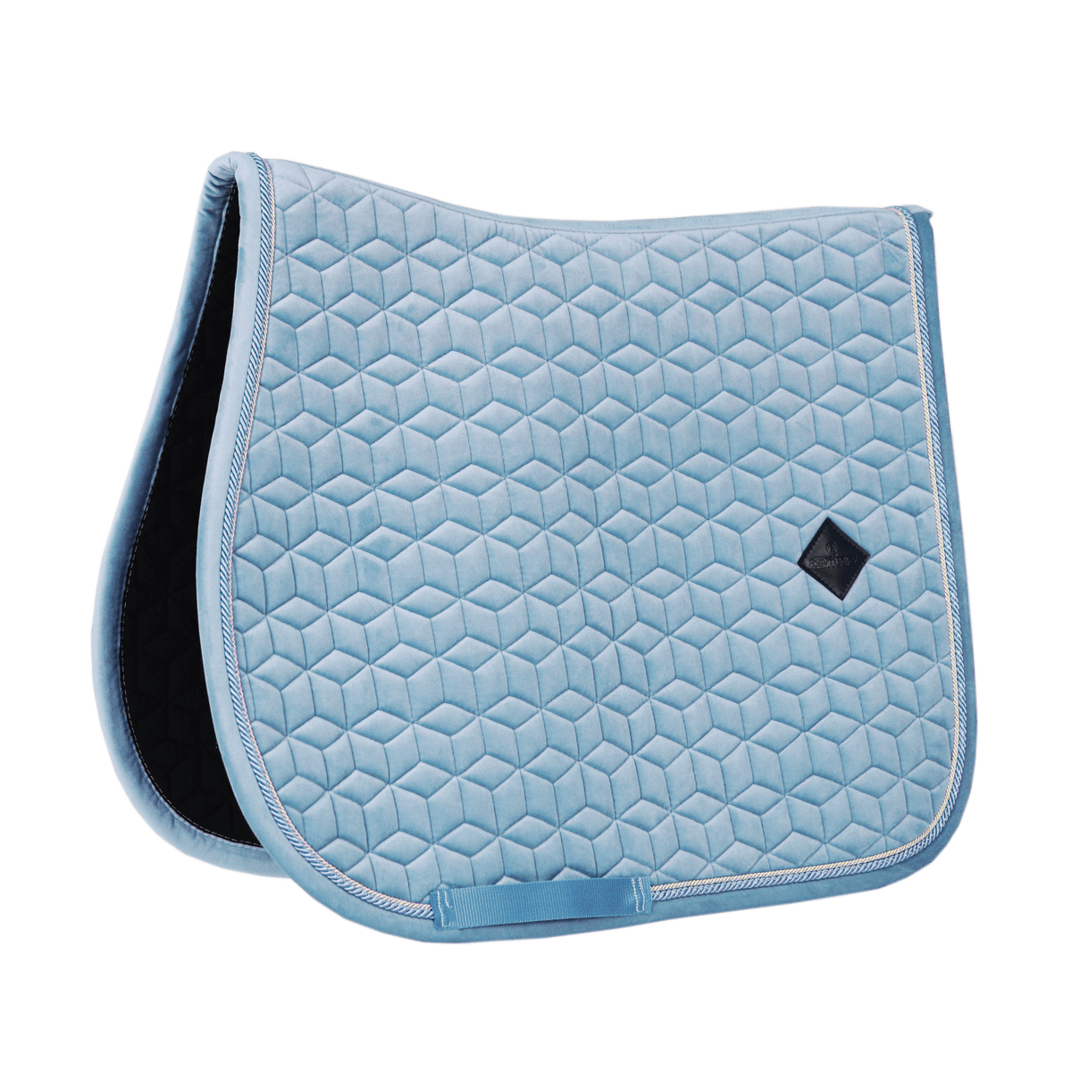 Kentucky Horsewear Saddle Pad Velvet Jumping - Light Blue - Kentucky Horsewear - Equiluxe Tack