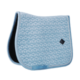 Kentucky Horsewear Saddle Pad Velvet Jumping - Light Blue - Kentucky Horsewear - Equiluxe Tack