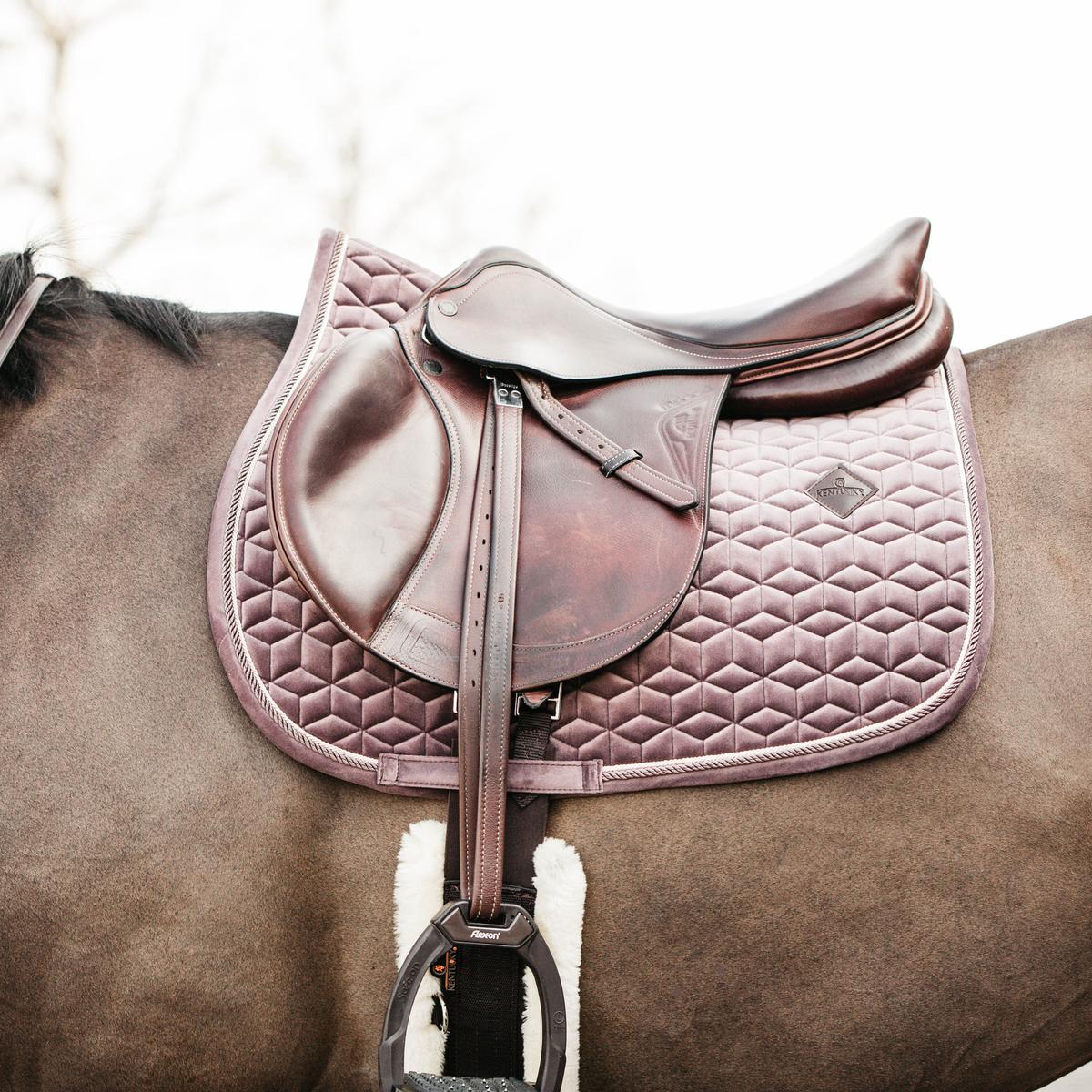 Kentucky Horsewear Saddle Pad Velvet Jumping - Light Purple - Kentucky Horsewear - Equiluxe Tack