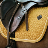 Kentucky Horsewear Saddle Pad Velvet Jumping - Mustard - Kentucky Horsewear - Equiluxe Tack