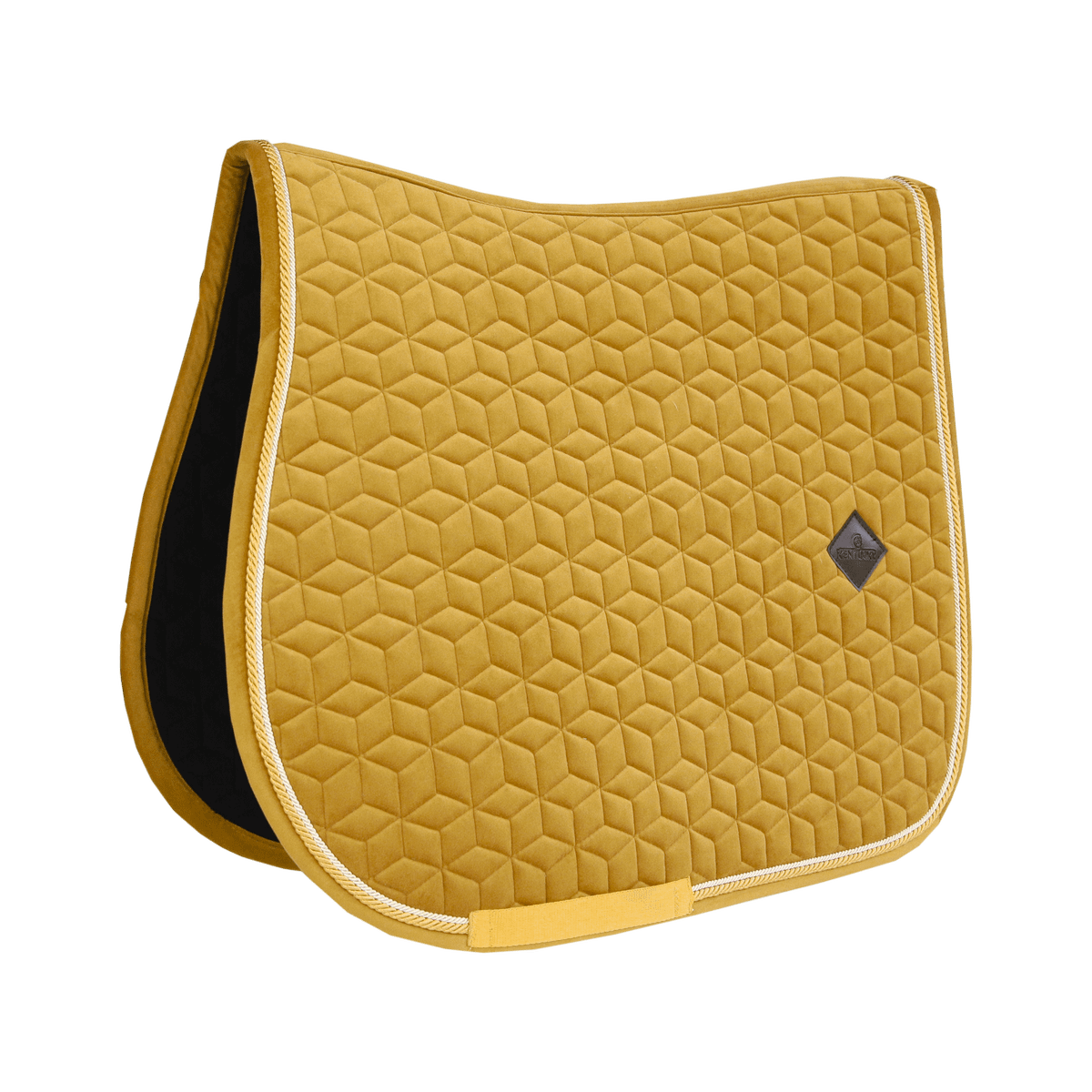 Kentucky Horsewear Saddle Pad Velvet Jumping - Mustard - Kentucky Horsewear - Equiluxe Tack