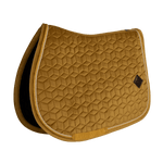 Kentucky Horsewear Saddle Pad Velvet Jumping - Mustard - Kentucky Horsewear - Equiluxe Tack