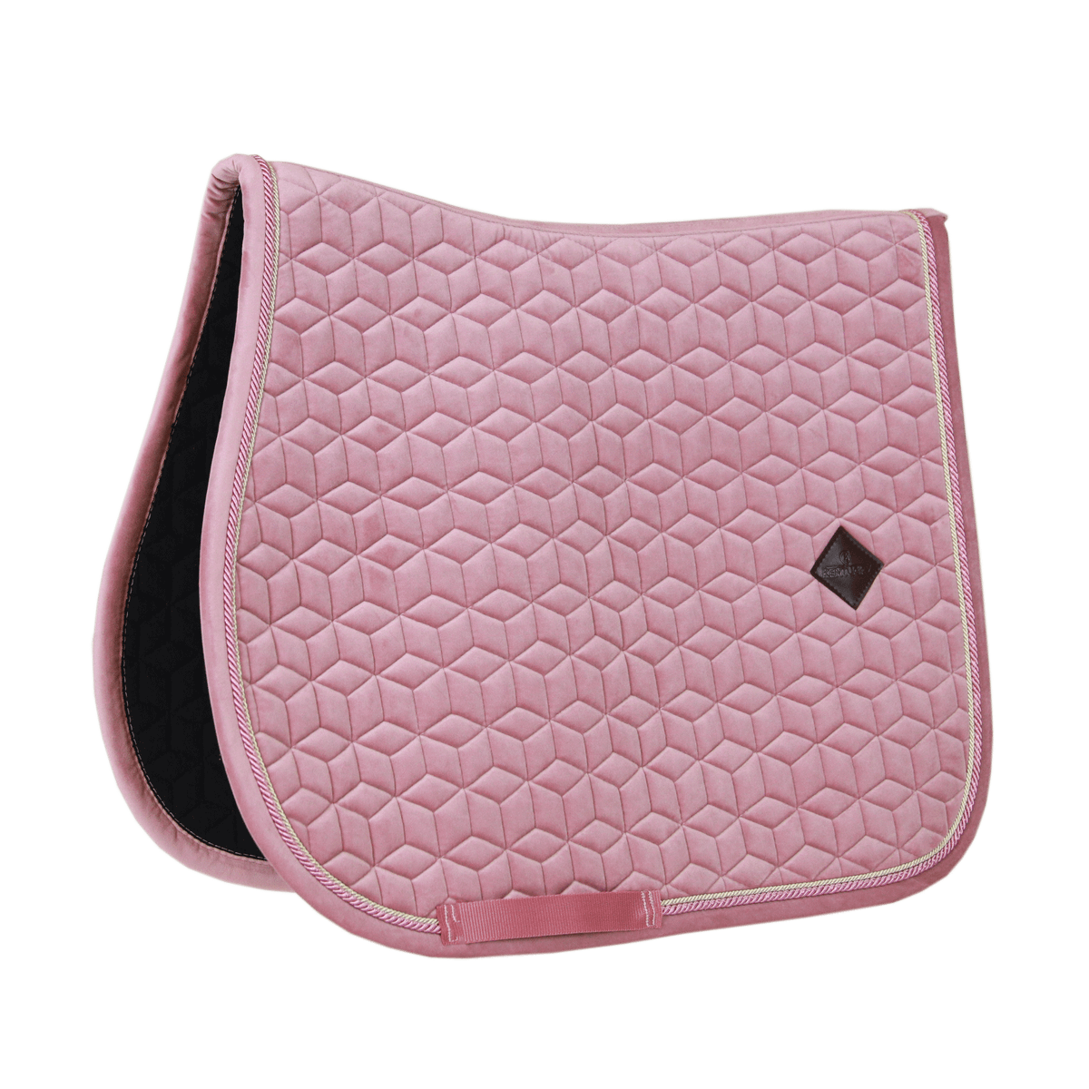 Kentucky Horsewear Saddle Pad Velvet Jumping - Old Rose - Kentucky Horsewear - Equiluxe Tack