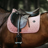 Kentucky Horsewear Saddle Pad Velvet Jumping - Old Rose - Kentucky Horsewear - Equiluxe Tack