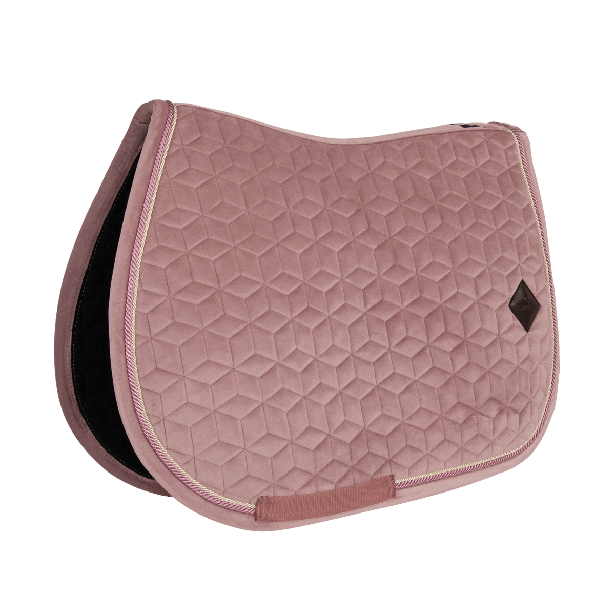 Kentucky Horsewear Saddle Pad Velvet Jumping - Old Rose - Kentucky Horsewear - Equiluxe Tack