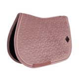 Kentucky Horsewear Saddle Pad Velvet Jumping - Old Rose - Kentucky Horsewear - Equiluxe Tack