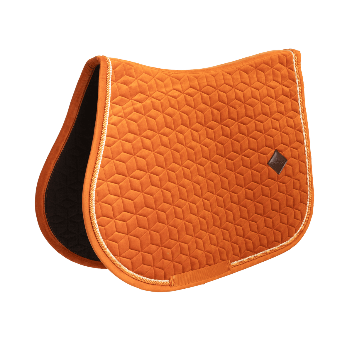Kentucky Horsewear Saddle Pad Velvet Jumping - Orange - Kentucky Horsewear - Equiluxe Tack