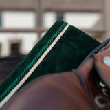 Kentucky Horsewear Saddle Pad Velvet Jumping - Pine Green - Kentucky Horsewear - Equiluxe Tack