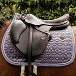 Kentucky Horsewear Saddle Pad Velvet Jumping - Purple - Kentucky Horsewear - Equiluxe Tack