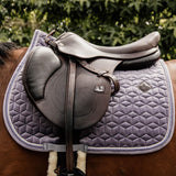 Kentucky Horsewear Saddle Pad Velvet Jumping - Purple - Kentucky Horsewear - Equiluxe Tack