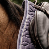 Kentucky Horsewear Saddle Pad Velvet Jumping - Purple - Kentucky Horsewear - Equiluxe Tack