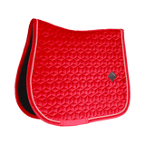 Kentucky Horsewear Saddle Pad Velvet Jumping - Red - Kentucky Horsewear - Equiluxe Tack