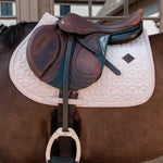 Kentucky Horsewear Saddle Pad Velvet Jumping - Soft Rose - Kentucky Horsewear - Equiluxe Tack
