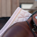 Kentucky Horsewear Saddle Pad Velvet Jumping - Soft Rose - Kentucky Horsewear - Equiluxe Tack