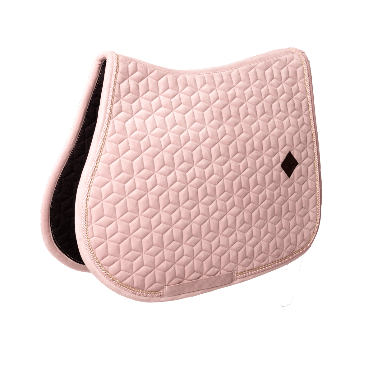 Kentucky Horsewear Saddle Pad Velvet Jumping - Soft Rose - Kentucky Horsewear - Equiluxe Tack