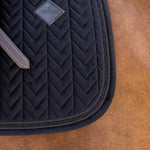 Kentucky Horsewear Saddle Pad Velvet Mini Pearls Jumping - Black - Kentucky Horsewear - Equiluxe Tack