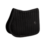 Kentucky Horsewear Saddle Pad Velvet Mini Pearls Jumping - Black - Kentucky Horsewear - Equiluxe Tack