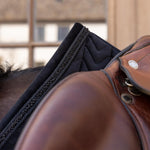 Kentucky Horsewear Saddle Pad Velvet Mini Pearls Jumping - Black - Kentucky Horsewear - Equiluxe Tack