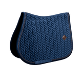 Kentucky Horsewear Saddle Pad Velvet Mini Pearls Jumping - Navy - Kentucky Horsewear - Equiluxe Tack