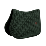 Kentucky Horsewear Saddle Pad Velvet Mini Pearls Jumping - Pine Green - Kentucky Horsewear - Equiluxe Tack