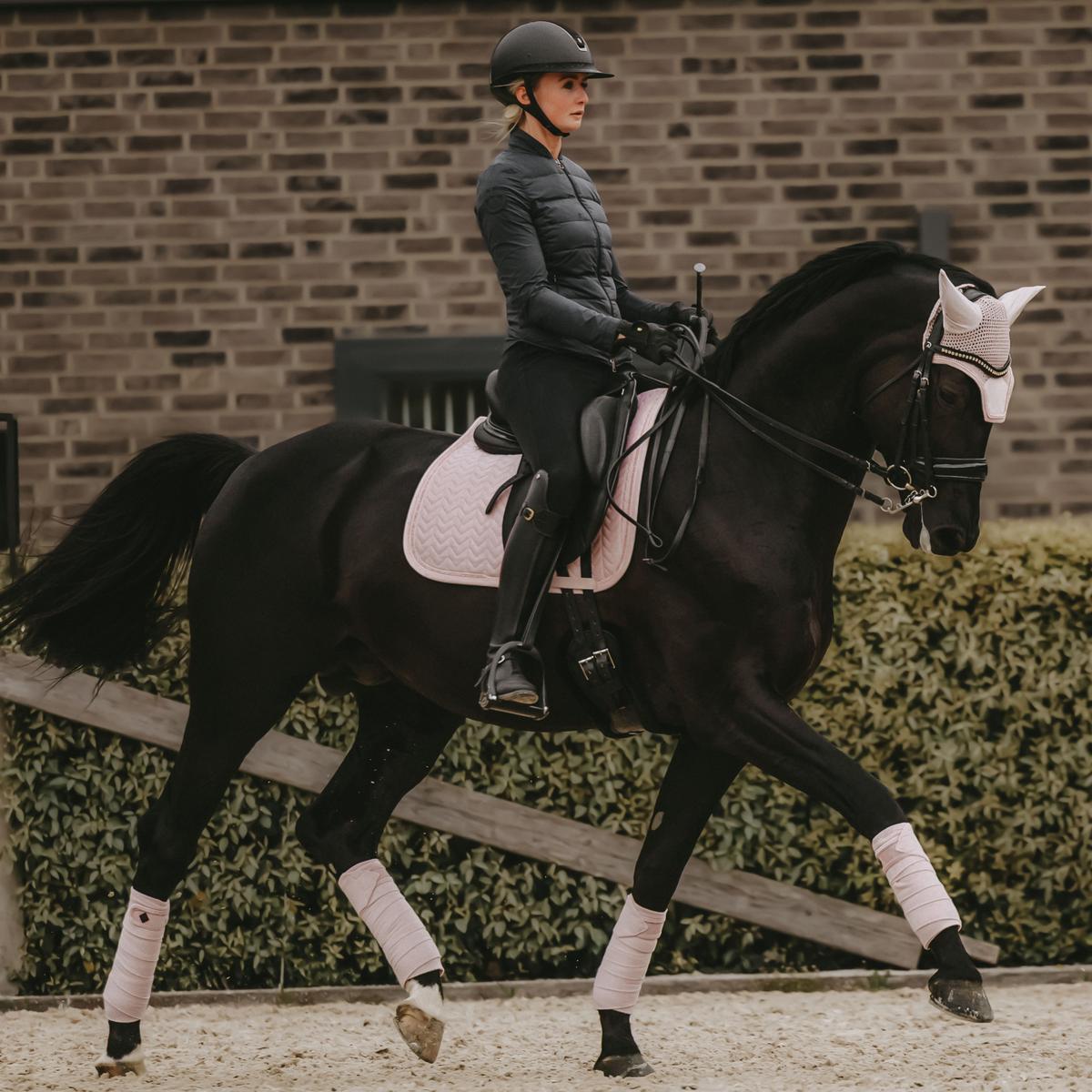 Kentucky Horsewear Saddle Pad Velvet Pearls Dressage - Kentucky Horsewear - Equiluxe Tack