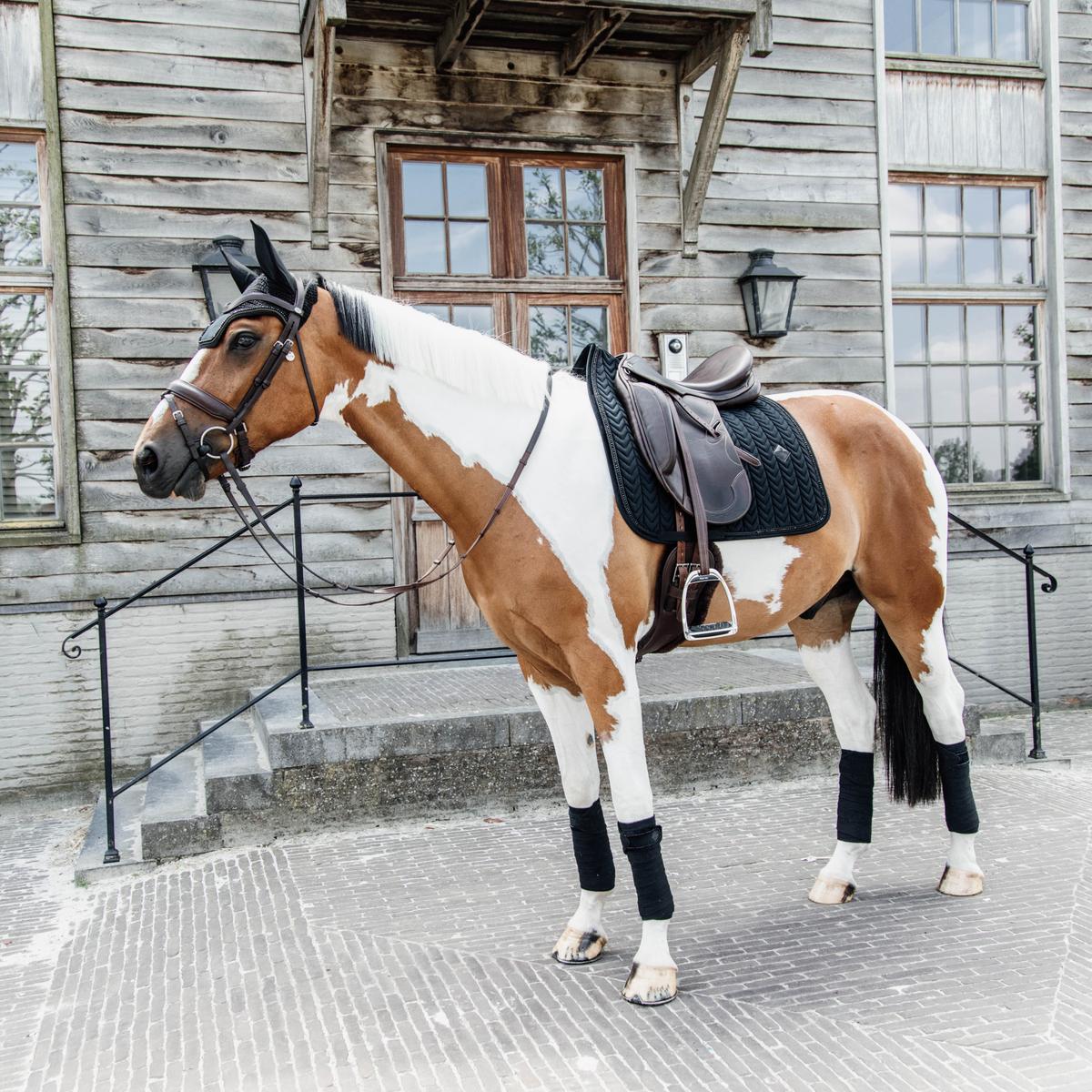 Kentucky Horsewear Saddle Pad Velvet Pearls Dressage - Kentucky Horsewear - Equiluxe Tack