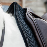Kentucky Horsewear Saddle Pad Velvet Pearls Dressage - Kentucky Horsewear - Equiluxe Tack