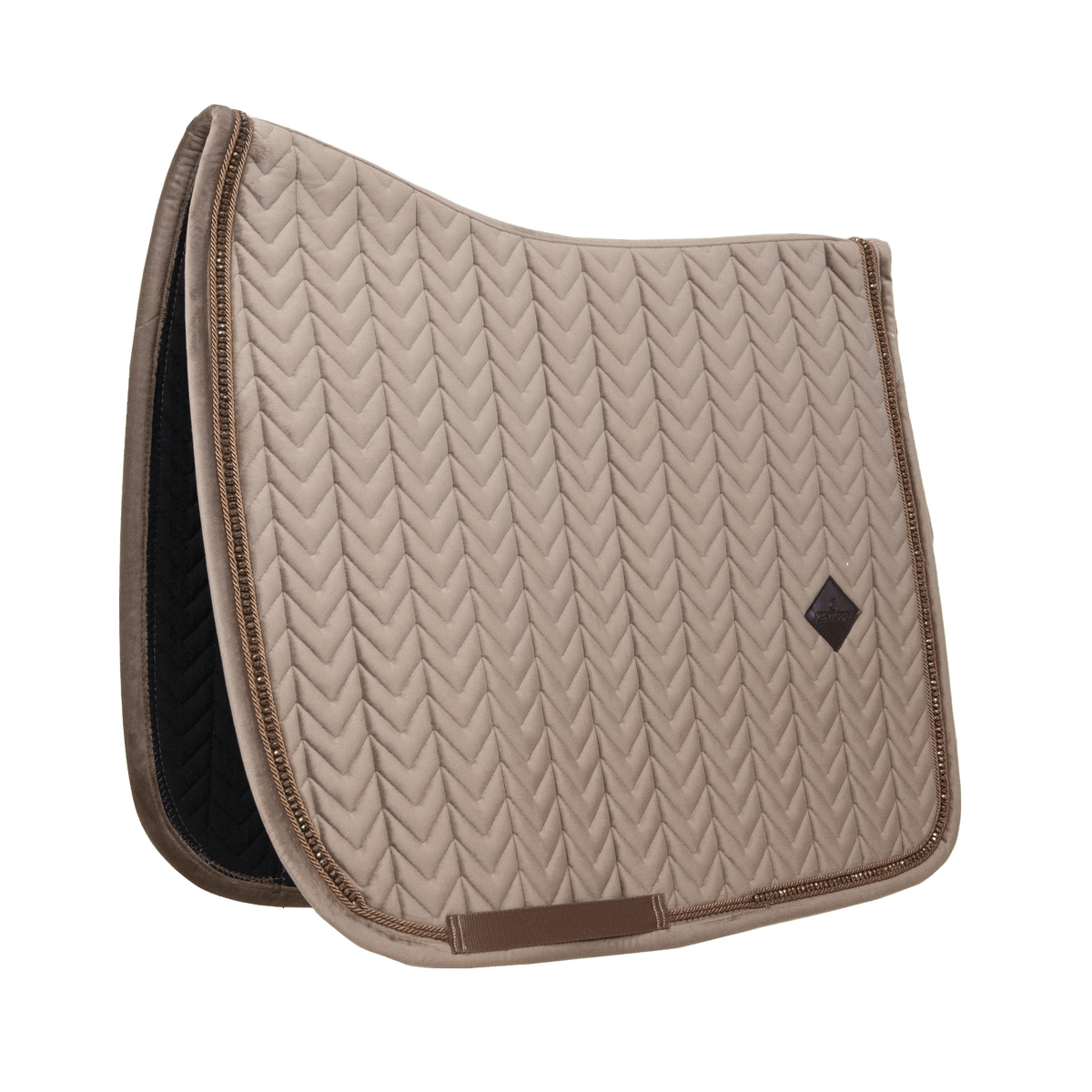 Kentucky Horsewear Saddle Pad Velvet Pearls Dressage - Kentucky Horsewear - Equiluxe Tack