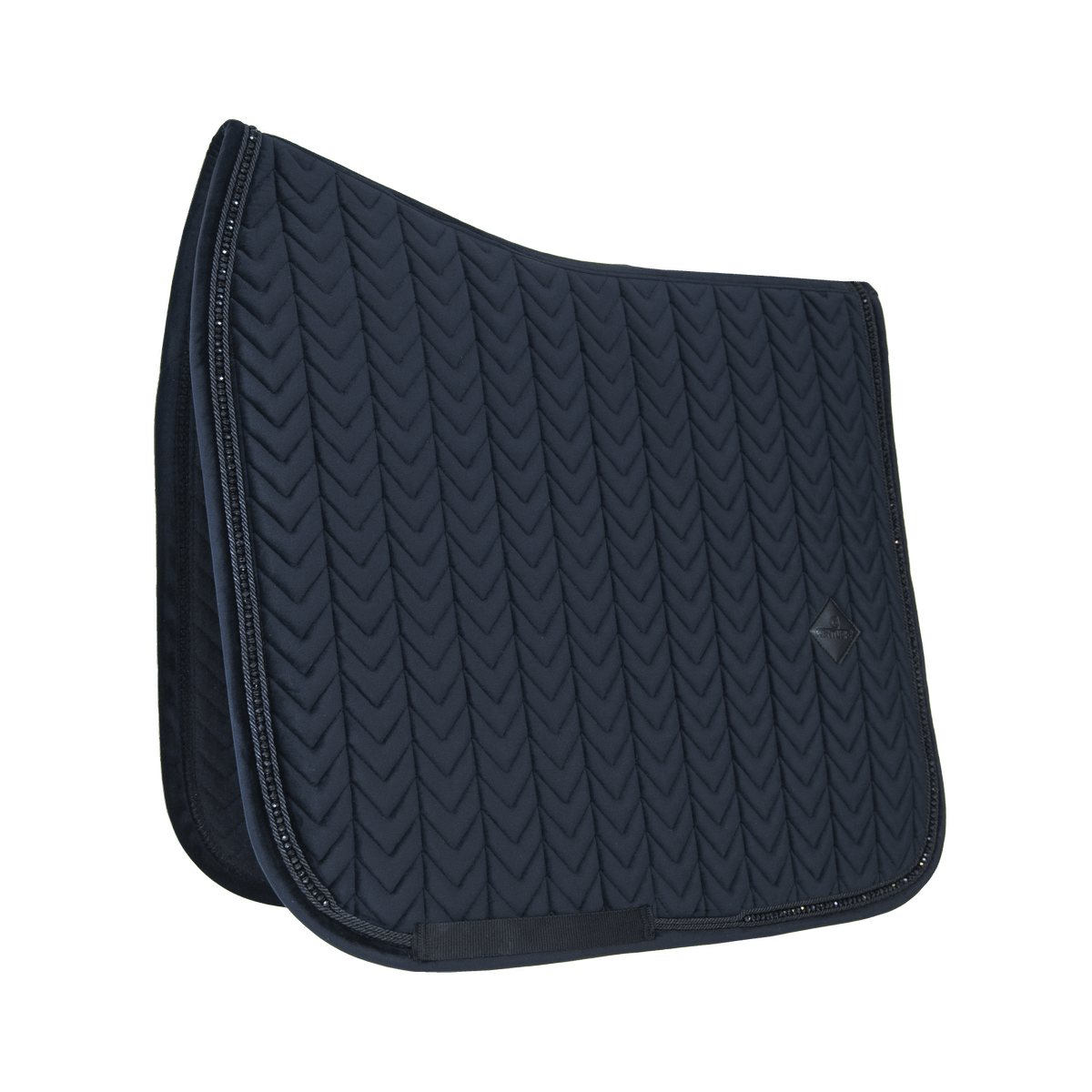 Kentucky Horsewear Saddle Pad Velvet Pearls Dressage - Kentucky Horsewear - Equiluxe Tack