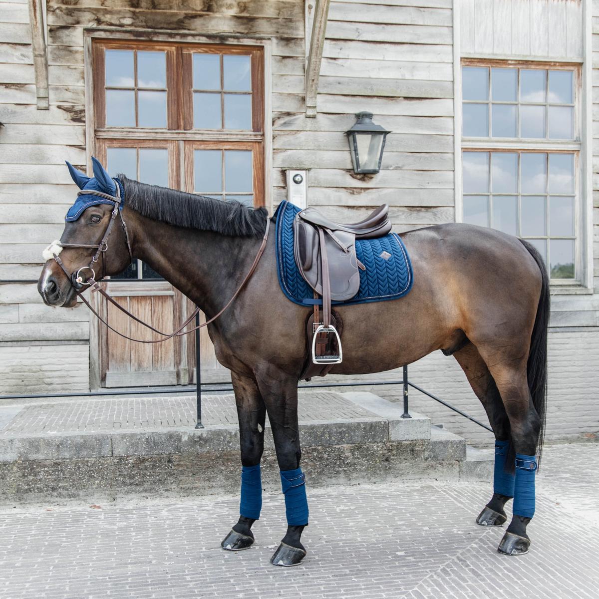 Kentucky Horsewear Saddle Pad Velvet Pearls Dressage - Kentucky Horsewear - Equiluxe Tack