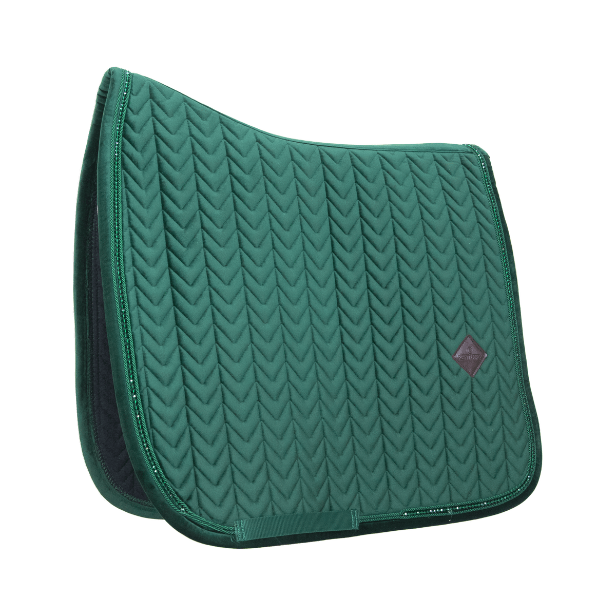 Kentucky Horsewear Saddle Pad Velvet Pearls Dressage - Kentucky Horsewear - Equiluxe Tack