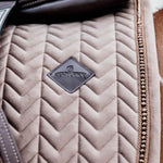 Kentucky Horsewear Saddle Pad Velvet Pearls Jumping - Beige - Kentucky Horsewear - Equiluxe Tack