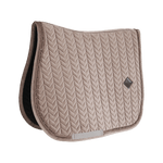 Kentucky Horsewear Saddle Pad Velvet Pearls Jumping - Beige - Kentucky Horsewear - Equiluxe Tack