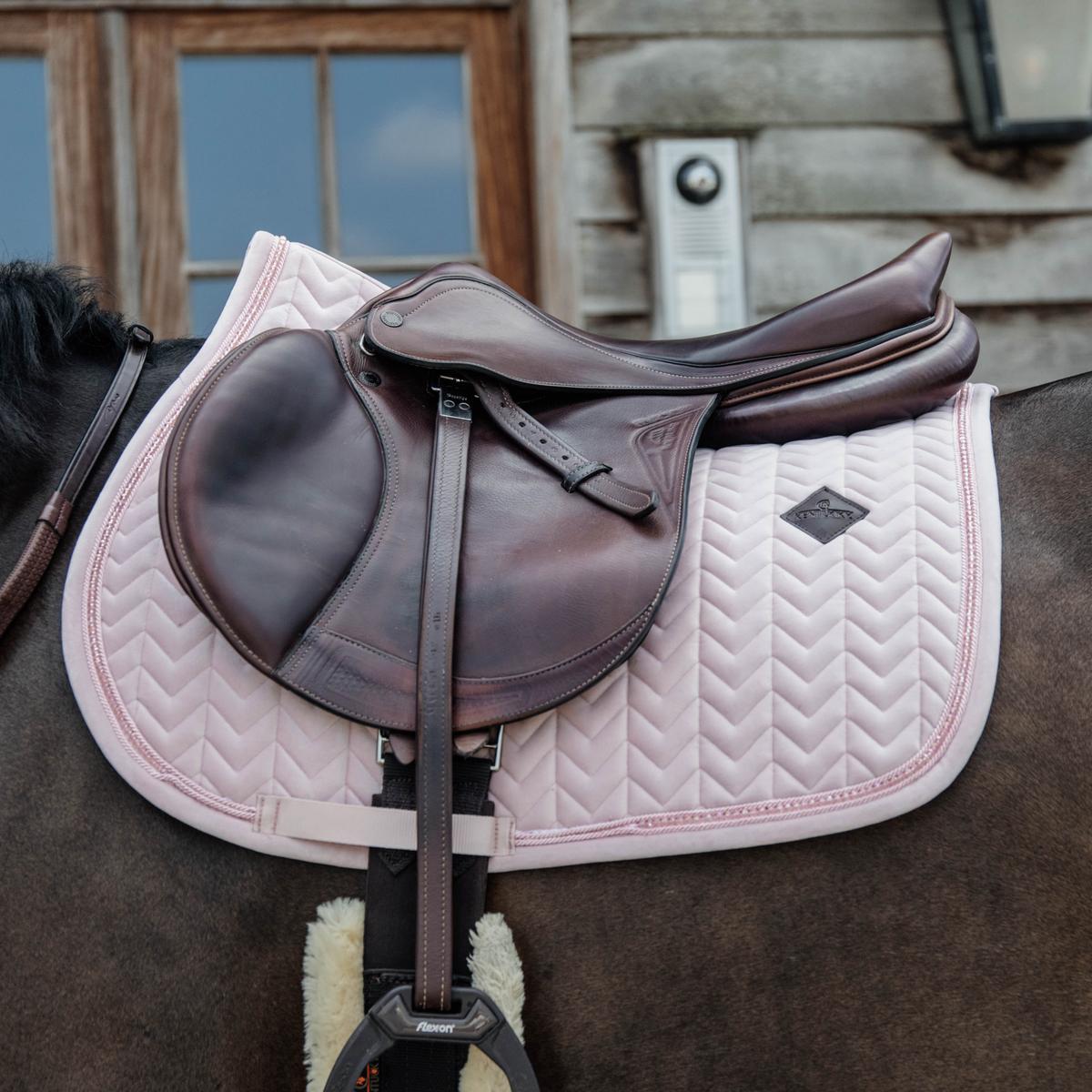 Kentucky Horsewear Saddle Pad Velvet Pearls Jumping - Kentucky Horsewear - Equiluxe Tack