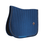 Kentucky Horsewear Saddle Pad Velvet Pearls Jumping - Navy - Kentucky Horsewear - Equiluxe Tack