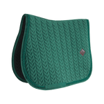 Kentucky Horsewear Saddle Pad Velvet Pearls Jumping - Pine Green - Kentucky Horsewear - Equiluxe Tack