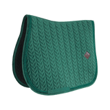 Kentucky Horsewear Saddle Pad Velvet Pearls Jumping - Pine Green - Kentucky Horsewear - Equiluxe Tack