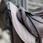 Kentucky Horsewear Saddle Pad Velvet Pearls Jumping - Soft Rose - Kentucky Horsewear - Equiluxe Tack