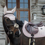 Kentucky Horsewear Saddle Pad Velvet Pearls Jumping - Soft Rose - Kentucky Horsewear - Equiluxe Tack
