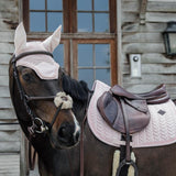 Kentucky Horsewear Saddle Pad Velvet Pearls Jumping - Soft Rose - Kentucky Horsewear - Equiluxe Tack