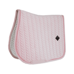 Kentucky Horsewear Saddle Pad Velvet Pearls Jumping - Soft Rose - Kentucky Horsewear - Equiluxe Tack