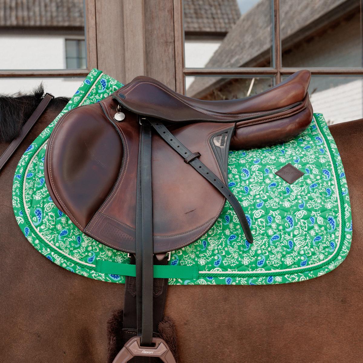 Kentucky Horsewear Saddle Pad Velvet Printing Jumping - Kentucky Horsewear - Equiluxe Tack