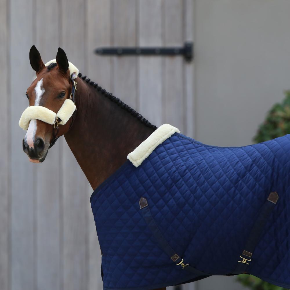 Kentucky Horsewear Sheepskin Halter Set 4 Pieces - Equiluxe Tack